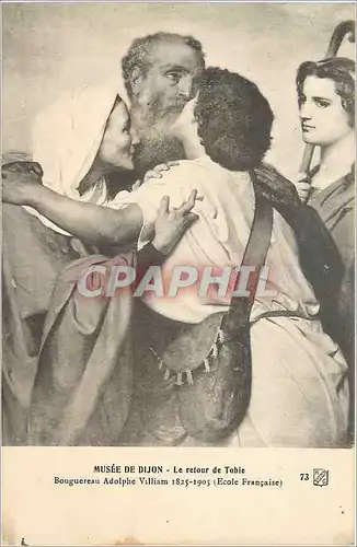 Cartes postales Musee de Dijon Le retour de Tobie Bouguereau Adolphe Villiam 1825 1905 (Ecole Francaise)