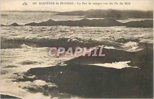 Cartes postales Bagneres de Bigorre La Mer de nuages vue du Pic du Midi