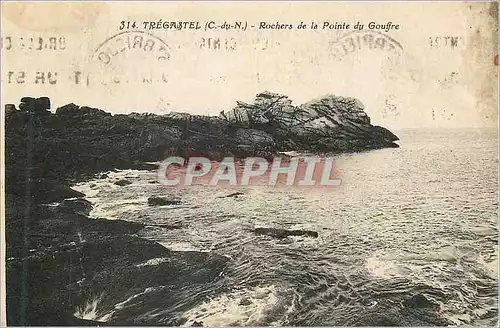 Cartes postales Tregastel (C du N) Rochers de la Pointe du Gouffre
