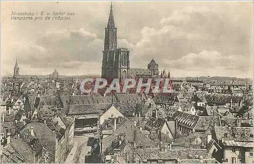 Ansichtskarte AK Strasburg E v Spital aus Panorama pris de l'hopital