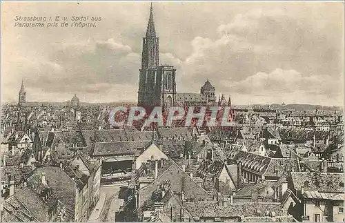 Cartes postales Strasburg E v Spital aus Panorama pris de l'hopital