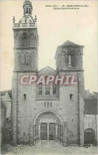 Cartes postales Cote d'Or Semur Saulieu Eglise Saint Andoche