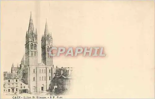 Cartes postales Caen Eglise St Etienne (carte 1900)