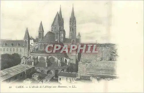 Ansichtskarte AK Caen L'Abside de l'Abbaye aux Hommes (carte 1900)