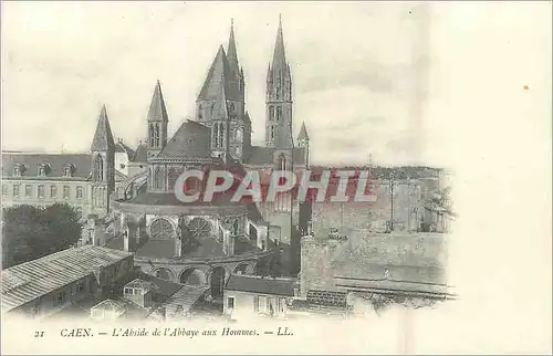 Cartes postales Caen L'Abside de l'Abbaye aux Hommes (carte 1900)