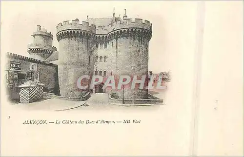 Cartes postales Alencon Le Chateau des Ducs d'Alencon (carte 1900)