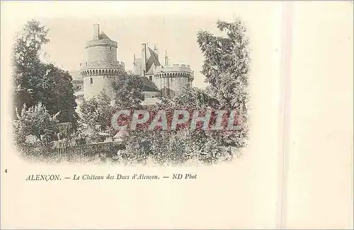 Cartes postales Alencon Le Chateau des Ducs d'Alencon (carte 1900)