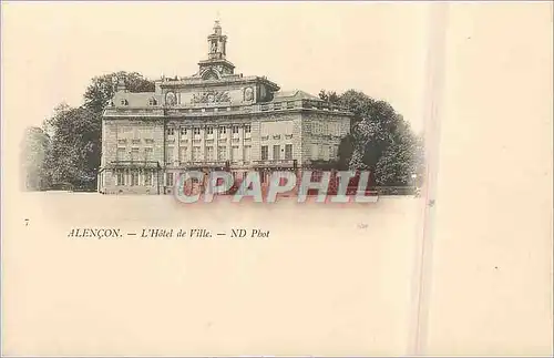 Cartes postales Alencon L'Hotel de Ville (carte 1900)