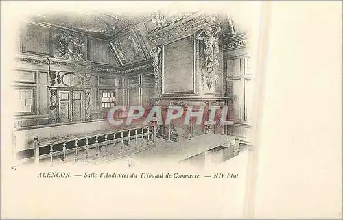 Ansichtskarte AK Alencon Salle d'Audiences du Tribunal de Commerce (carte 1900)