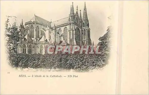 Cartes postales Sees L'Abside de la Cathedrale (carte 1900)