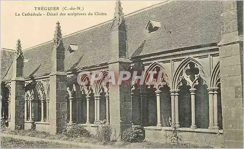 Cartes postales Treguier (C du N) La Cathedrale Detail des sculptures du Cloitre