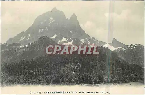 Ansichtskarte AK Les Pyrenees Le Pic du Midi d'Osseau