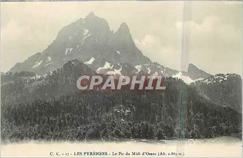 Cartes postales Les Pyrenees Le Pic du Midi d'Osseau