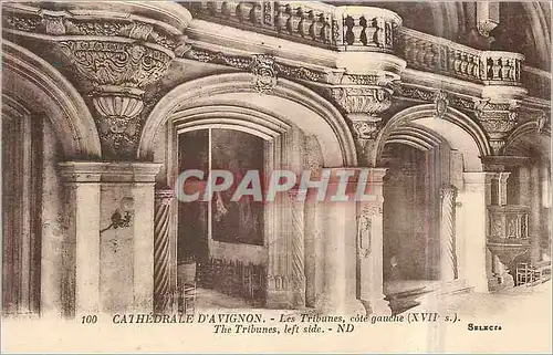 Cartes postales Cathedrale d'Avignon Les Tribunes cote gauche (XVIIe s)