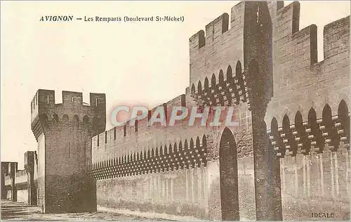 Ansichtskarte AK Avignon Les Remparts (Boulevard St Michel)