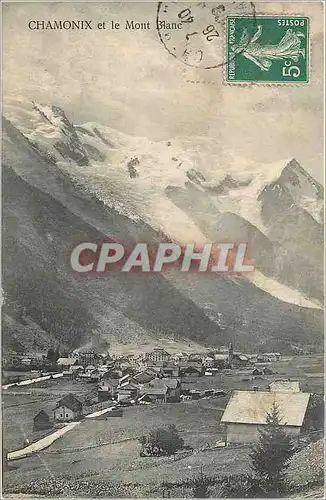 Cartes postales Chamonix et le Mont Blanc A la Reine des Cartes postales Nice