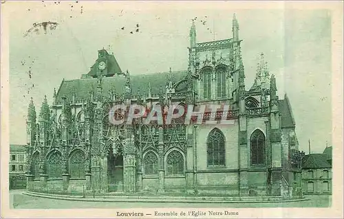 Cartes postales Louviers Ensemble de l'Eglise Notre Dame