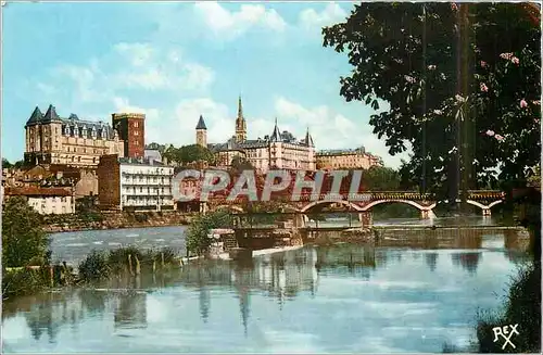 Cartes postales moderne Pau (B P) Le Chateau Henri IV et le Gave de Pau