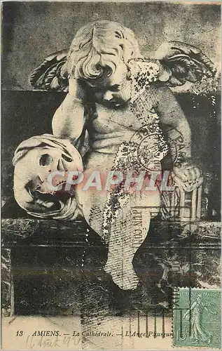 Cartes postales Amiens La Cathedrale L'Ange pleureur