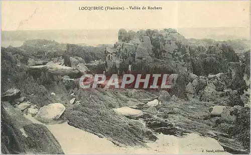 Cartes postales Locquirec (Finistere) Vallee de Rochers