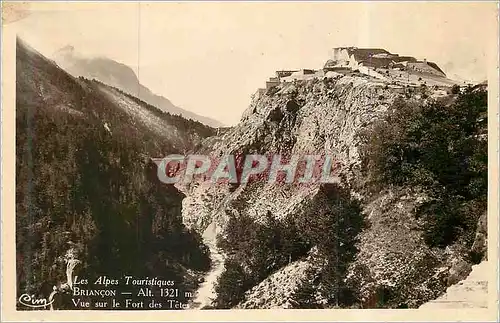 Moderne Karte Les Alpes Touristiques Briancon Vue sur le Fort des Tetes