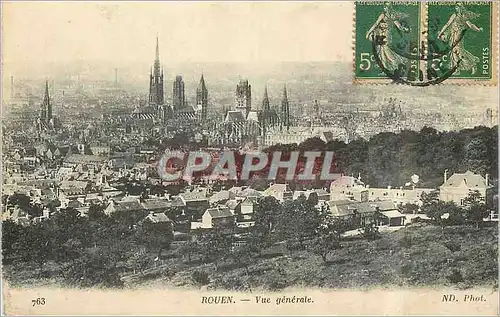 Cartes postales Rouen Vue generale