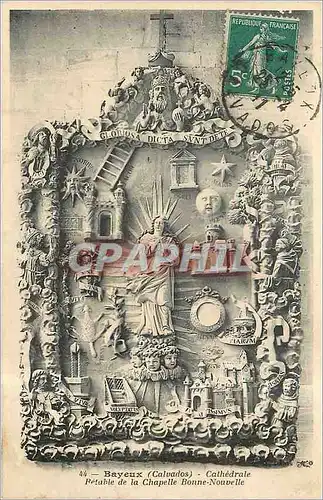 Cartes postales Bayeux (Calvados) Cathedrale Retable de la Chapelle Bonne Nouvelle