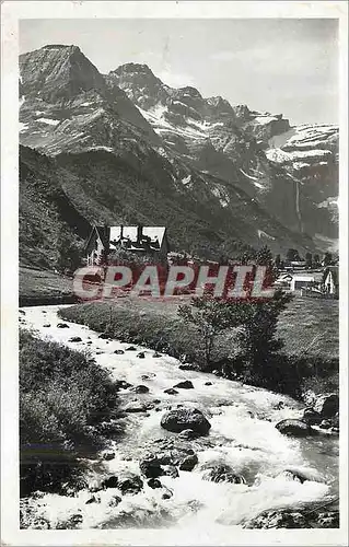 Cartes postales moderne Gavarnie Le Gave le Cirque et l'Hotel de Viguemale