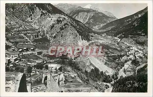 Cartes postales moderne Route de Nevache Montgenevre Fontanil Au fond le Chaberton