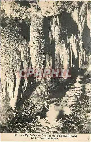 Cartes postales Les Pyrenees Grottes de Betharram La riviere inferieure