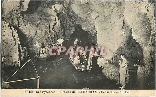 Cartes postales Les Pyrenees Grottes de Betharram Debarcadere du Lac Bateau