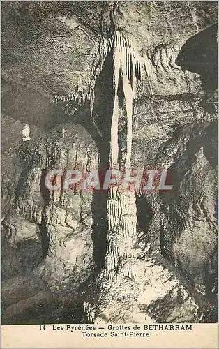 Cartes postales Les Pyrenees Grottes de Betharram Torsade Saint Pierre