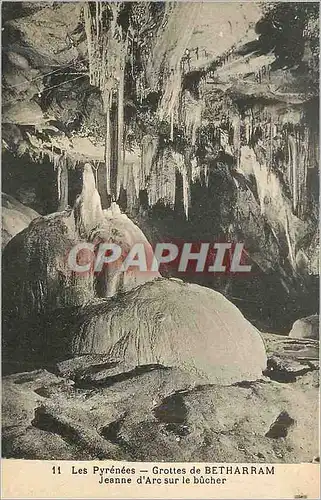 Cartes postales Les Pyrenees Grottes de Betharram Jeanne d'Arc sur le bucher