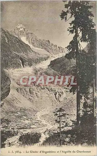Ansichtskarte AK Le Glacier d'Argentieres et l'Aiguille du Chardonnet