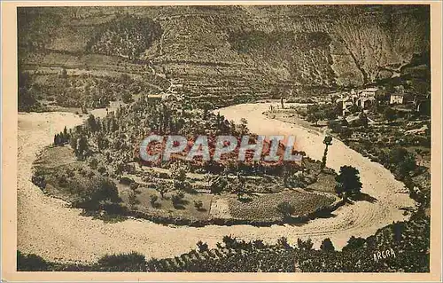 Cartes postales Vallee de la Vis (Gard) Le Village de Vissec Situe au fond du Canon il es forme des agglomeratio