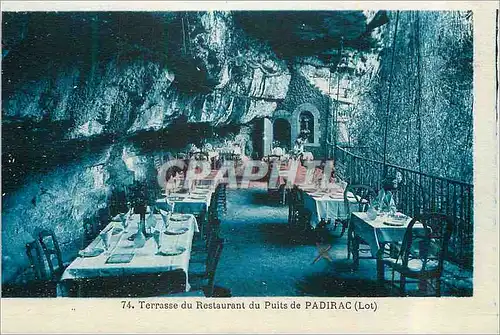 Ansichtskarte AK Terrasse du Restaurant du Puits de Padirac (Lot)