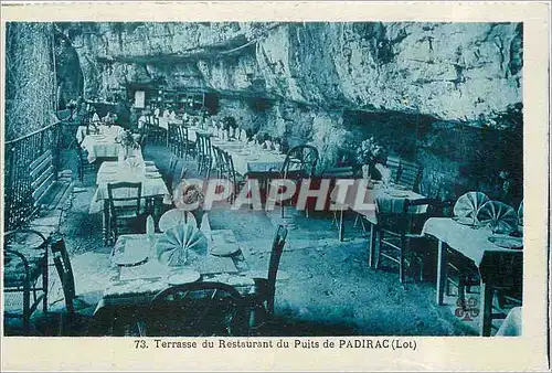 Ansichtskarte AK Terrasse du Restaurant du Puits de Padirac (Lot)