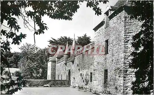 Moderne Karte Chateau de Bienassis en Erquy (C du N) Les Remparts et les Douves