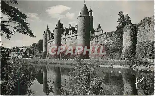 Moderne Karte Josselin (Morbihan) Les bords de l'Oust et le Chateau