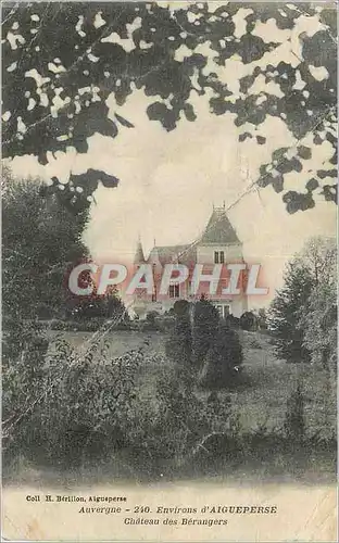 Cartes postales Auvergne Environs d'Aigueperse Chateau des Berangers