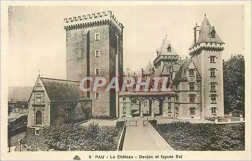 Cartes postales Pau Le Chateau Donjon et facade Est