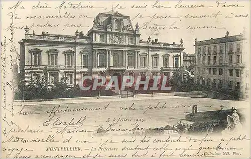 Cartes postales Montpellier La Prefecture (carte 1900)