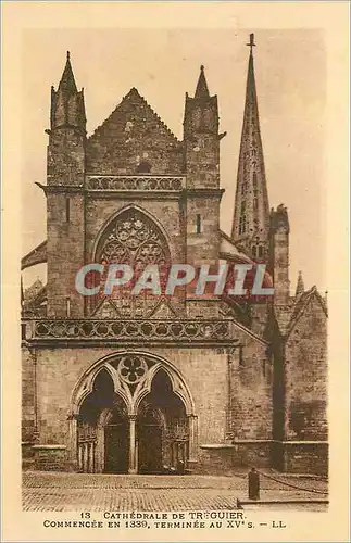 Cartes postales Cathedrale de Treguier Commencee en 1339 Terminee au XVe s