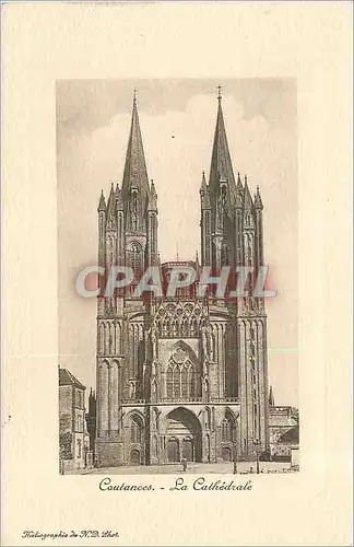 Cartes postales Coutances La Cathedrale