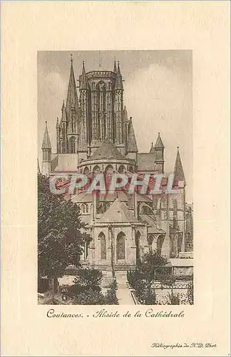 Cartes postales Coutances Abside de la Cathedrale