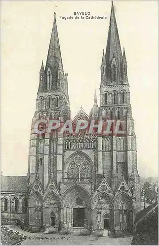 Cartes postales Bayeux Facade de la Cathedrale