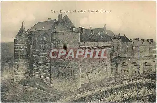 Ansichtskarte AK Dieppe Les deux Tours du Chateau