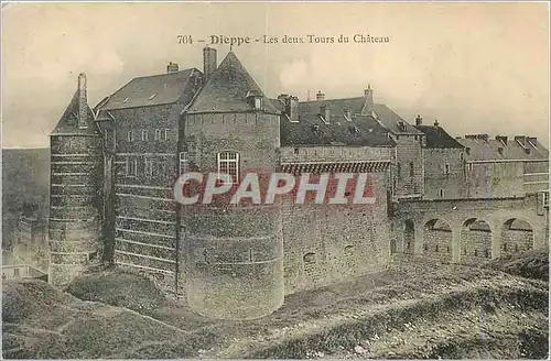 Cartes postales Dieppe Les deux Tours du Chateau