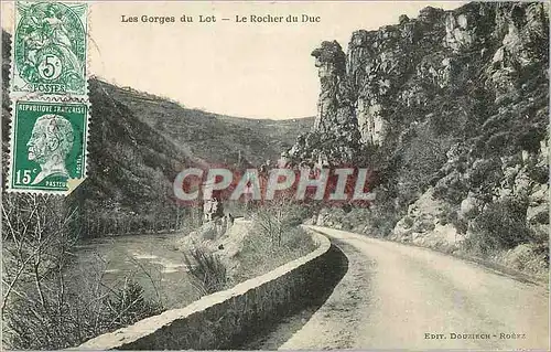 Ansichtskarte AK Les Gorges du Lot Le Rocher du Duc