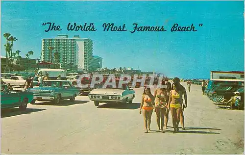 Moderne Karte The World's most famous Beach Come on down and drive walk bathe and have fun at Daytona Beach Fl